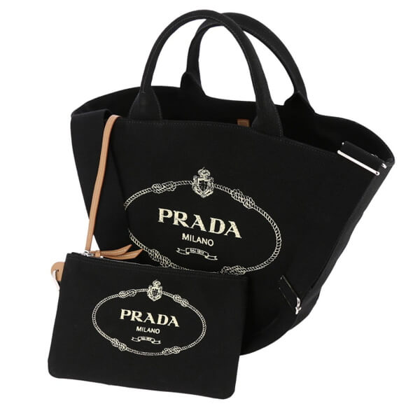 PRADA プラダ カナパ バケツ型トートバッグ CANAPA ブラック 1BG163_ZKI