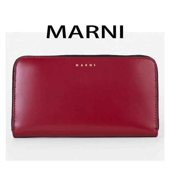 2018新作 MARNI マルニ財布コピー Maria Wallet　レッド