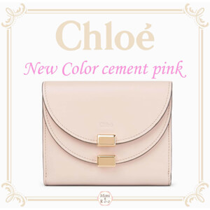 18-19AW新作 クロエ財布スーパーコピー CHLOE【新色】GEORGIA☆コンパクト感が人気*レザー折りたたみ財布