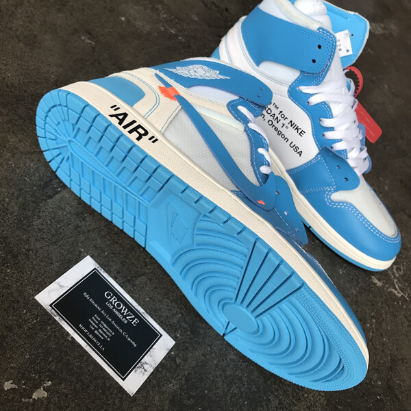 人気話題コラボ【ナイキ 偽物】OFF-WHITE x Air Jordan 1 Powder Blue