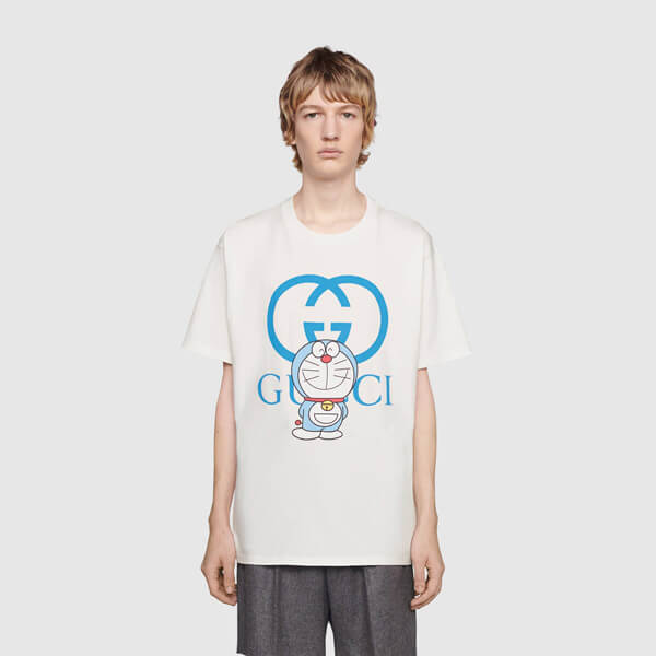 ☆21SS☆【グッチ】xDORAEMON★コラボ★オーバーサイズ Tシャツ 616036 XJDEZ 9791