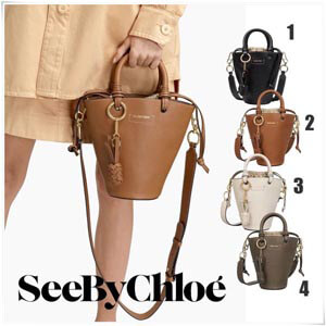 即発★SEE BY CHLOE★SMALL CECILYA 2way 巾着 トートバッグコピーCHS21SSB05912