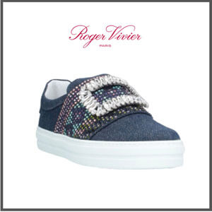 【 Roger Vivier 】デニムスリッポンコピー