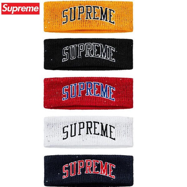 supreme ヘアバンド 偽物Week13 Supreme New Era Sequin Arc Logo Headband ヘッドバンド