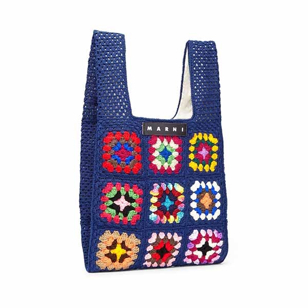 大人気★マルニ マーケット★FLORAL PATCHWORK★CROCHET SHOPPING BAG