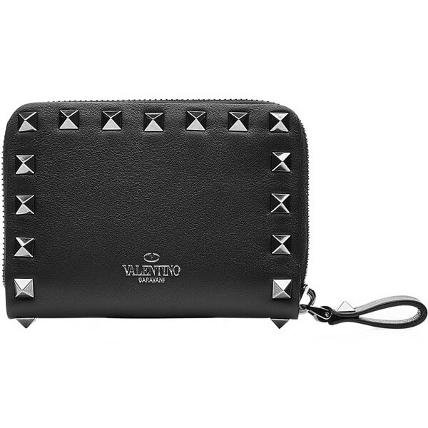 ヴァレンティノスーパーコピー ヴァレンティノ_ROCKSTUD シルバースタッズ長財布