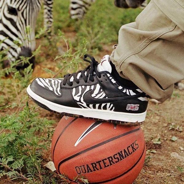 大特価★ナイキ×QUARTERSNACKS ダンク コピー SB DUNK LOW "ZEBRA CAKE DM3510-001