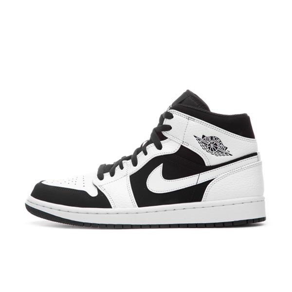 ナイキ Air Jordan 1 偽物 Mid "White Black"554724-113