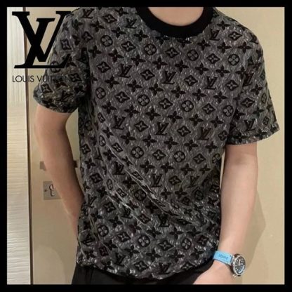 国内発送◆ルイ・ヴィトン◆LV モノグラム 半袖Tシャツ レプリカ 1AAGM7