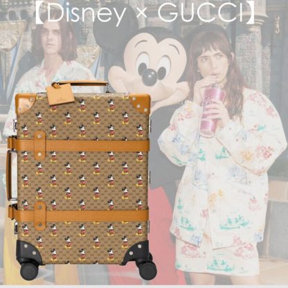 日本未発売【グッチ × ディズニー】▪ミッキーマウスデザイン▪グローブトロッター キャリーオンバッグ 533618 HWYBW8559