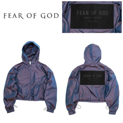 【Justin Bieber着用】フィアオブゴッド 偽物 6TH COLLECTION ナイロン フルジップ フーディ 21040606