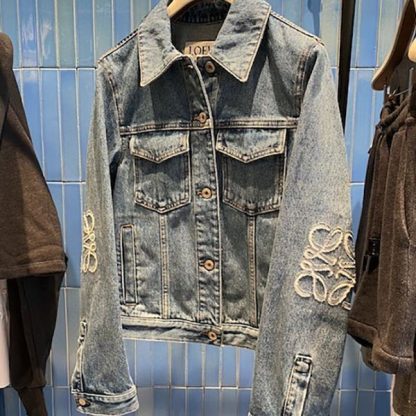ロエベのアナグラムジャケットデニム（コピー品）S359Y50X23