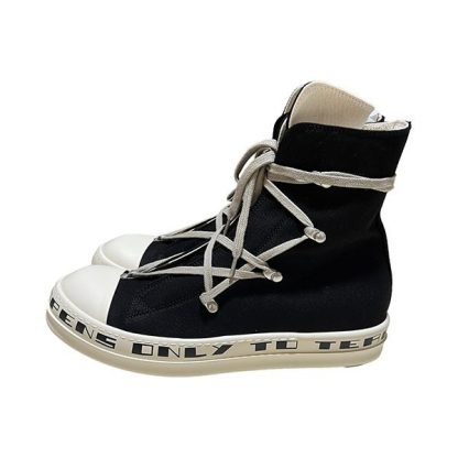 先行入荷！リック・オウエンス DRKSHDW ラモーンズスタイルのハイカットスニーカー DU02