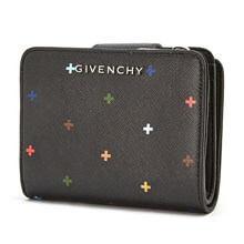 GIVENCHYジバンシィ 2018 マルチクロスプリント 二つ折り財布_BLACK 6363591