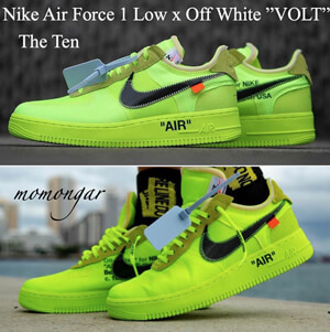 入手困難品！OFF WHITE ナイキ エアフォース1 偽物☆超限定♪ Air Force 1 Low スニーカー