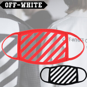 Off-White スーパーコピー ダイアグマスクコーデのアクセントに☆ストライプマスク DIAG MASK / RED WH 【2枚入】