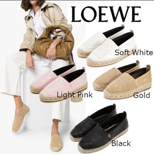 【ロエベ】ロエベ シューズ 偽物☆anagram espadrille アナグラムエスパドリーユ 453.10.344/5/6/7