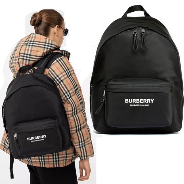 ★BURBERRY バーバリー リュック コピー ロゴ シンプル軽量リュック 男女