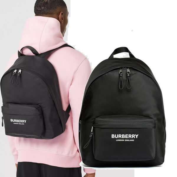 ★BURBERRY バーバリー リュック コピー ロゴ シンプル軽量リュック 男女