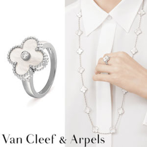 即日対応☆VanCleef&Arpels ヴィンテージ アルハンブラ リング VCARO3R800