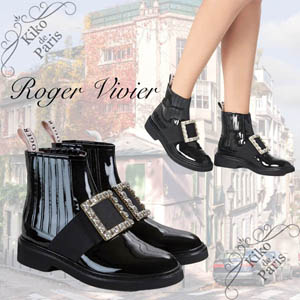 ♪Roger Vivier♪ Viv Rangers Strass Buckle チェルシーブーツRVW54825210D1PB999