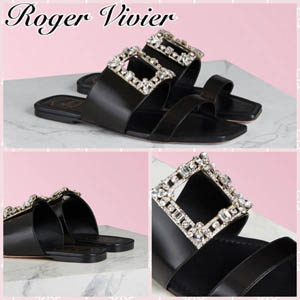 Roger Vivier Vivier Brooch ミュールサンダルRVW45818820BSSB999