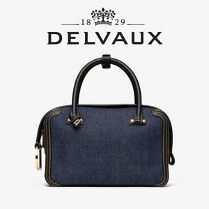 限定★Delvaux (デルボー) ★ COOL BOX MM バッグ デニム Denimコピー