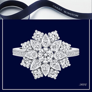 HARRY WINSTON [ロータスクラスター・リング (スモール)] コピー