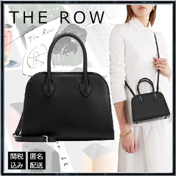 国内完売！早い者勝ち【THE ROW】Margaux 7.5 レザー バッグ偽物W1250L52BLPL