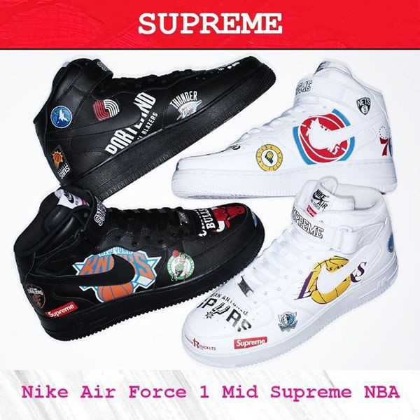 安心追跡付発送★シュプリーム Nike x NBA Air Force 1 スニーカー コピー