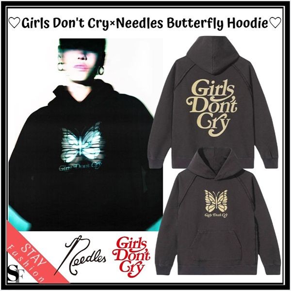 ★日本未入荷コラボ!Girls Dont Cry×Needles コピー BUTTERFLY Hoodie