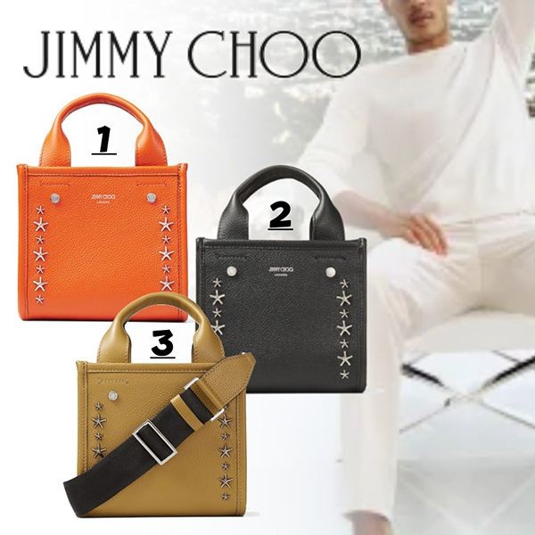 すぐ届く【Jimmy Choo コピー】トートバッグ ショルダー付 レザー 2WAY 3色 SHOPPERTOTESUUF