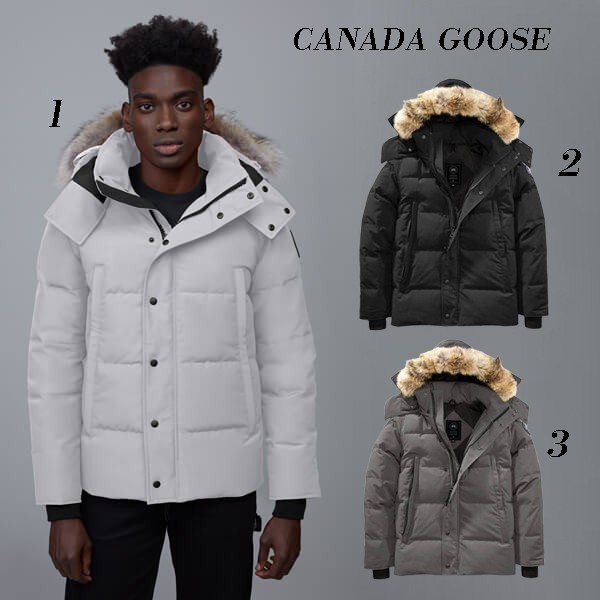 CANADA GOOSE 偽物 人気！ウィンダムパーカ◆ブラックレーベル 3色